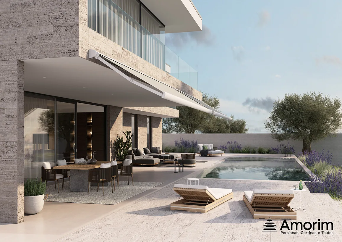 Toldo Capri em lounge — Amorim