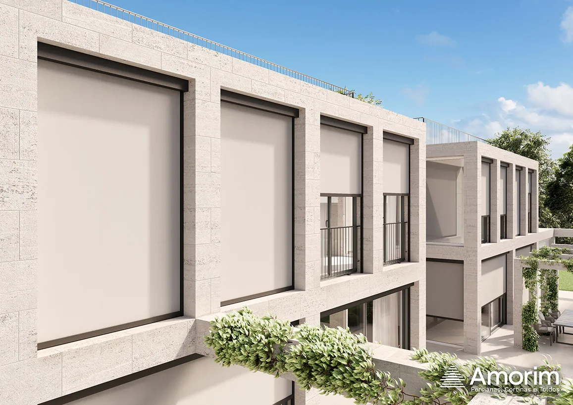 Zip System M130 Amorim — fachada travertine do Zip System Amorim