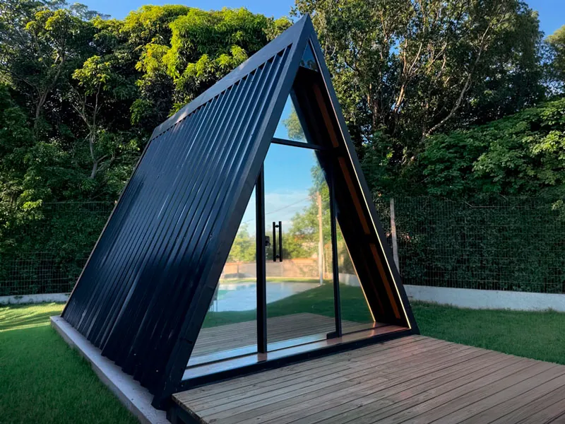 Chalés com estrutura metálica — Grupo Adriel