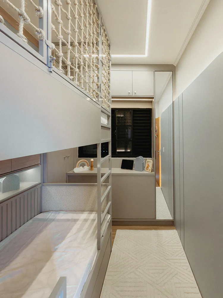Quarto infantil com armário embutido e beliche planejado — Grupo Adriel Avaré