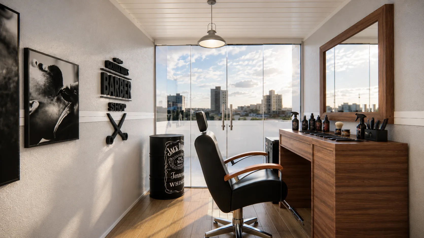 Barbearia — detalhe 2
