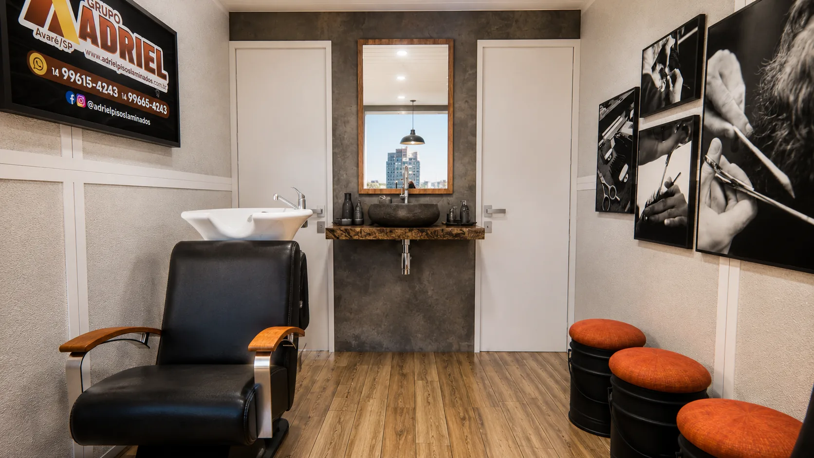 Barbearia — detalhe 3