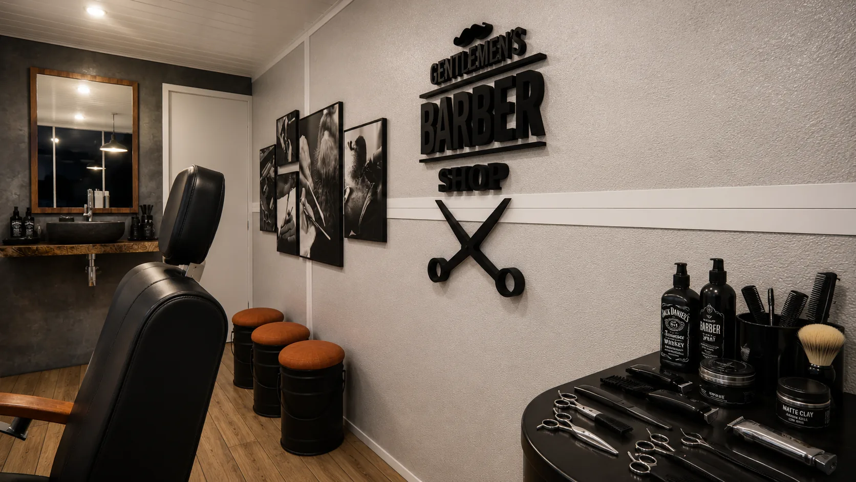 Barbearia — detalhe 4